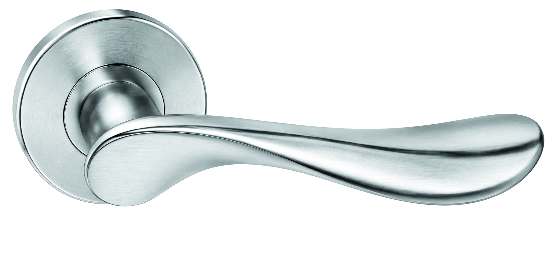 Lever Handle on Rose with Escutcheon